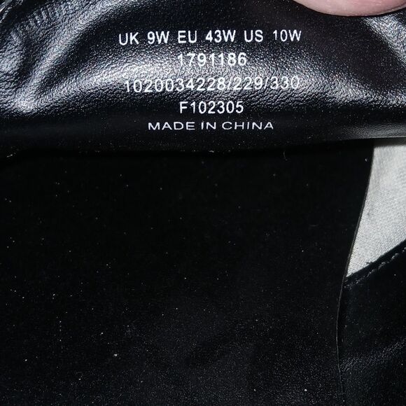  DESIGN loafers in black glitter with snaffle detail  Sz 10W 10 Wide main image 4
